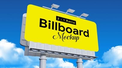 Free-Outdoor-Advertising-Rounded-Corvers-Billboard-Mockup-PSD-File