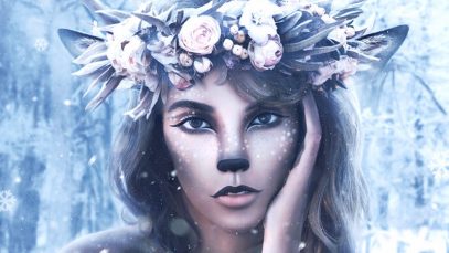 Wintry-Deer-Portrait-Photo-Manipulation-in-Photoshop