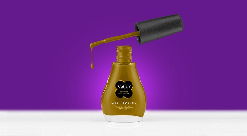 Download Free Stylish Nail Polish Bottle Mockup PSD | Designbolts