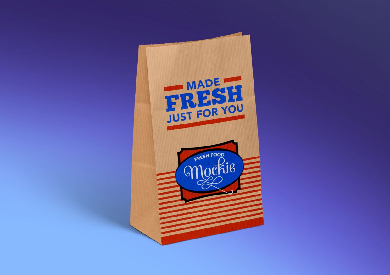 Download Free Kraft Paper Take Away Food Packaging Mockup PSD ...