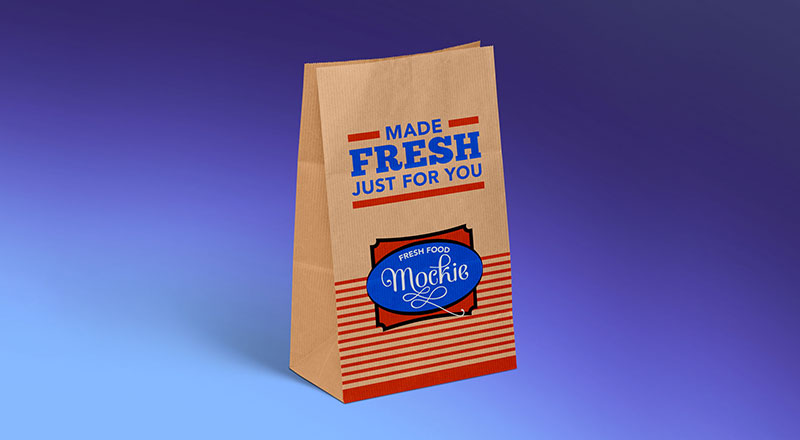 Download Free Kraft Paper Take Away Food Packaging Mockup Psd Designbolts