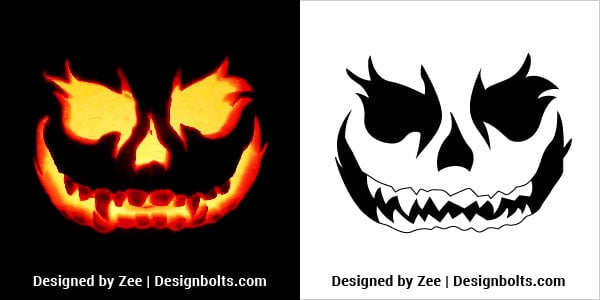 10 Scary Halloween Pumpkin Carving Stencils, Ideas & Patterns 2019 (1)
