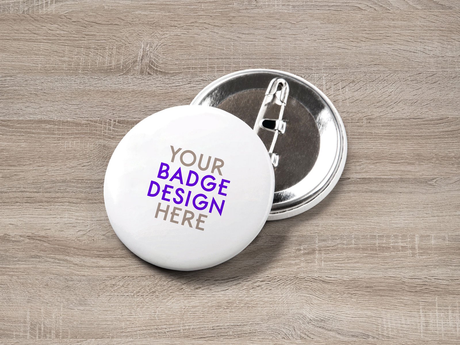 Download Free Realistic Pin Button Badge Mockup PSD | Designbolts