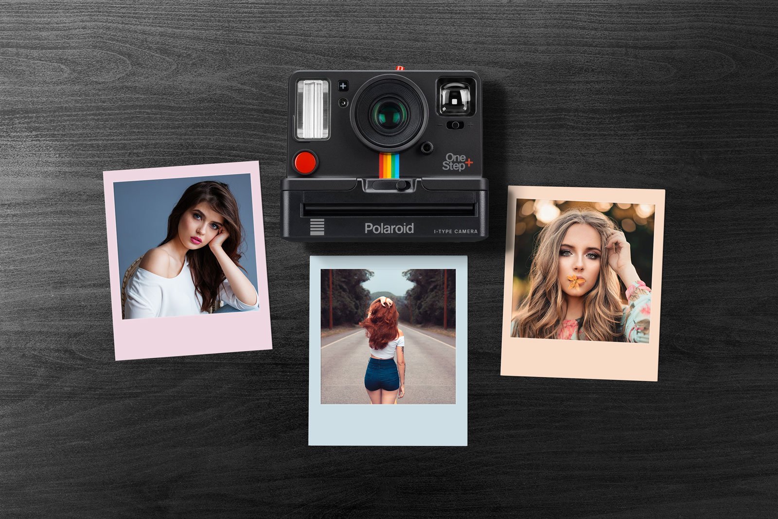 Download Free Polaroid Photo Collage Mockup Psd Designbolts