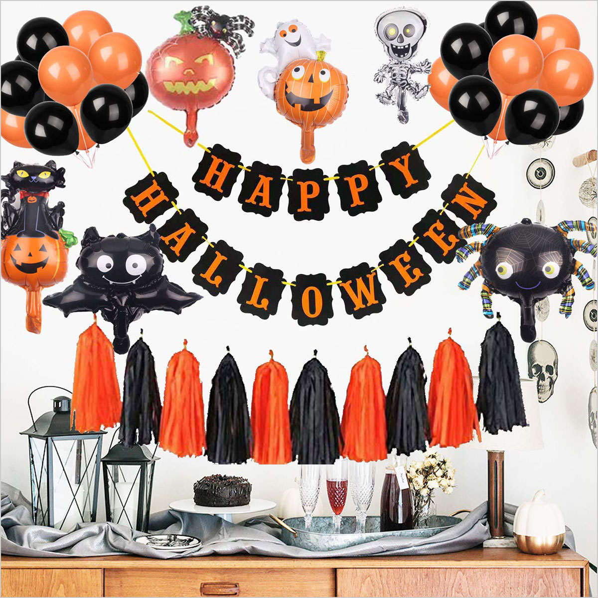 20 Newest Scary Halloween Outdoor House Props Party Decorations