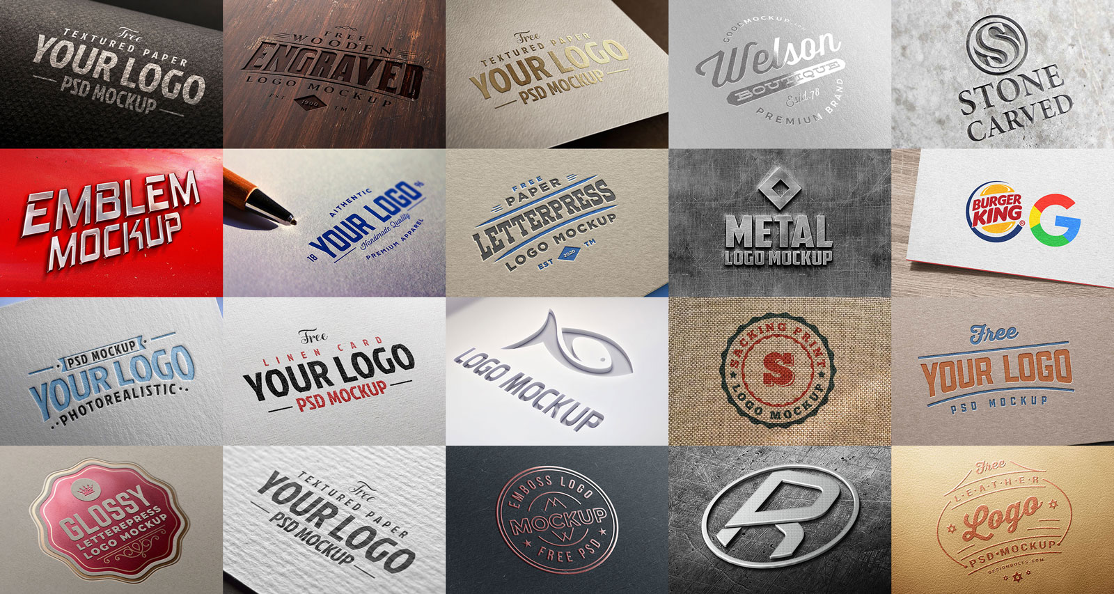 Awesome New Free Logo Mockup Presentations For Branding Projects Designbolts