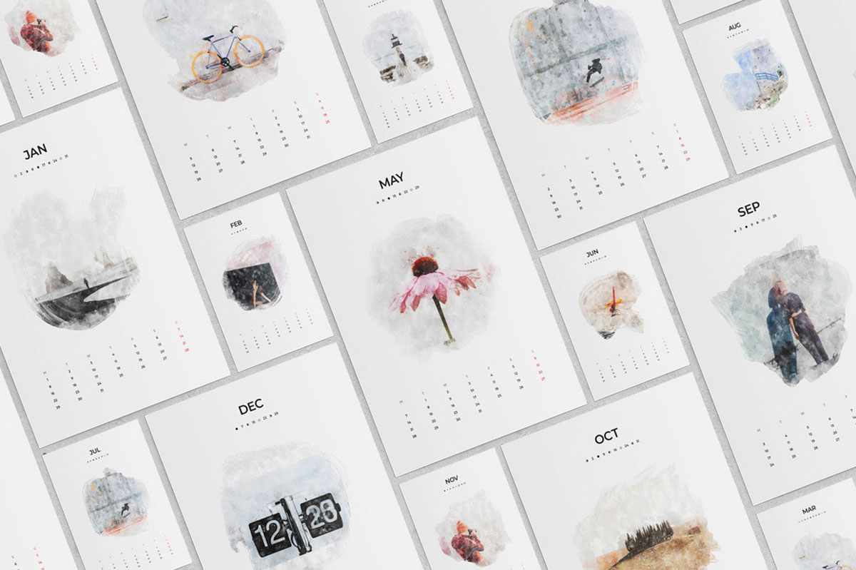 25 best new year 2020 wall desk calendar designs for 3 year calendar template