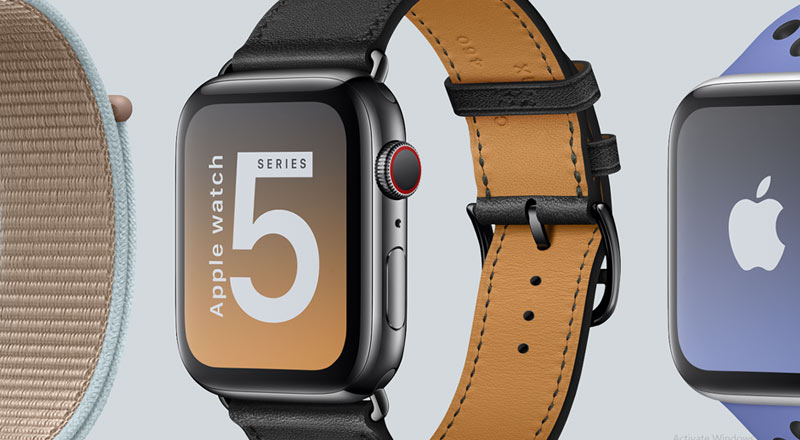 Download Free Apple Watch Series 5 Mockup PSD With 10 Different Bands | Designbolts