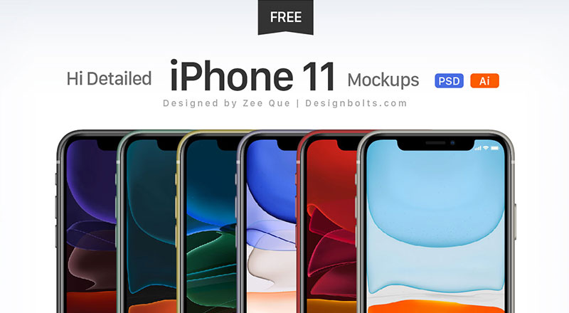 Free Apple iPhone 7 Cover Case Mock Up PSD by Zee Que