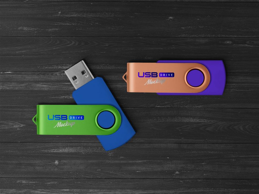 Download Free USB Flash / Pen Drive Mockup PSD | Designbolts