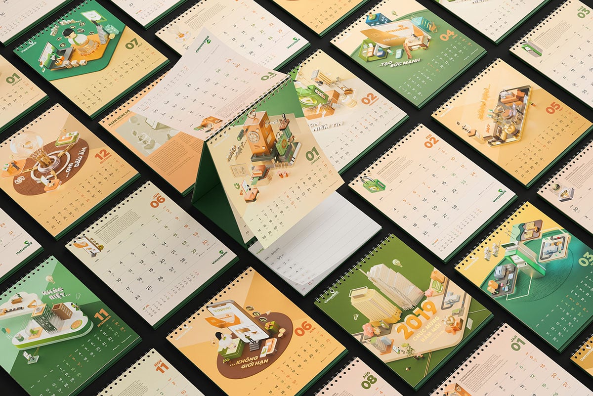 25 Best New Year 2020 Wall Desk Calendar Designs For Inspiration