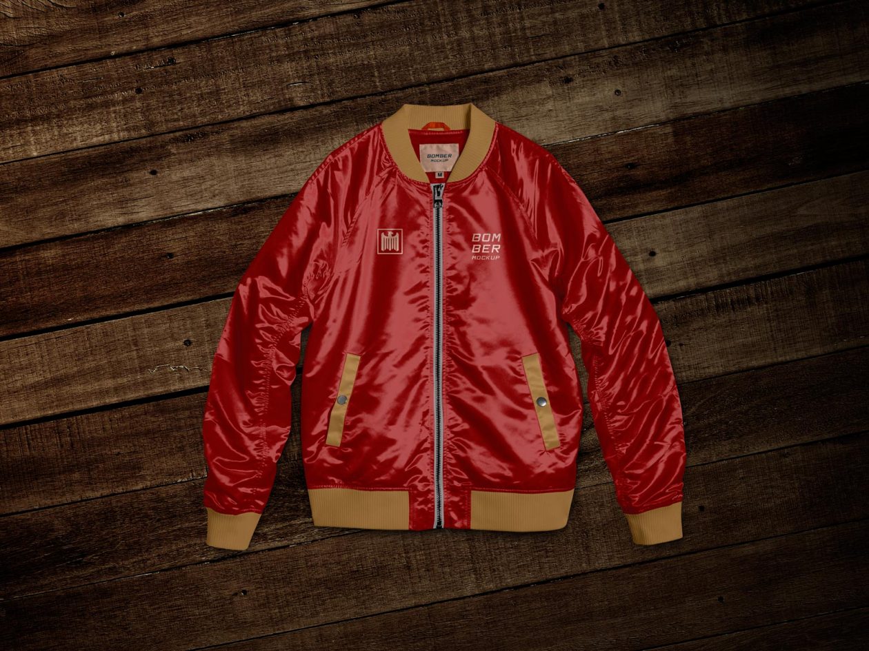 Download Free Bomber Jacket Mockup PSD | Designbolts