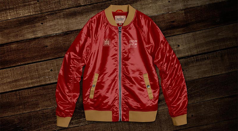 Download Free Bomber Jacket Mockup PSD | Designbolts