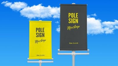 Free-Outdoor-Advertising-Modern-Pole-Sign-Mockup-PSD-2