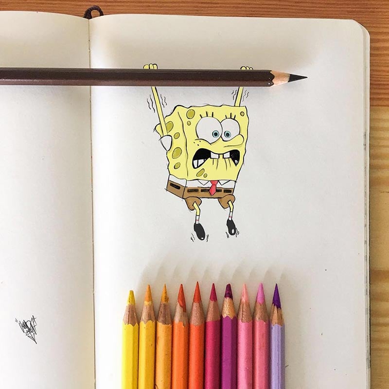 Creative-Drawing-with-Notebook-Lines