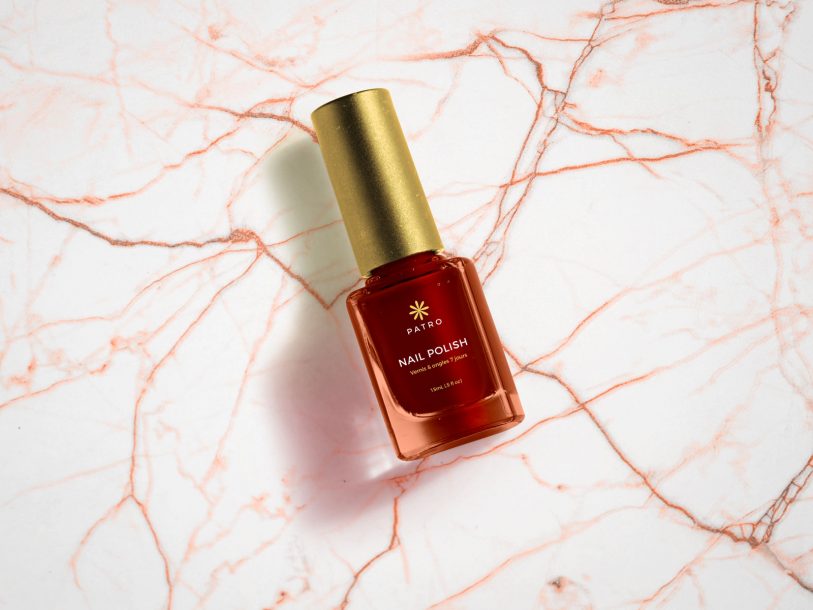 Free Nail Polish Bottle Mockup PSD | Designbolts