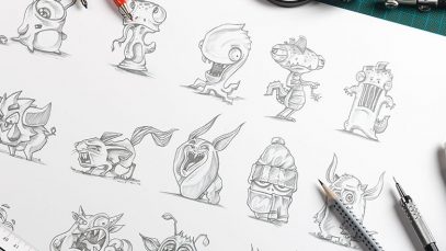 Monster Sketches Character Drawings 2020 (1)