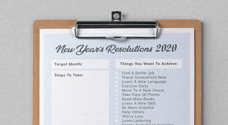 New Year&#039;s Resolutions 2020
