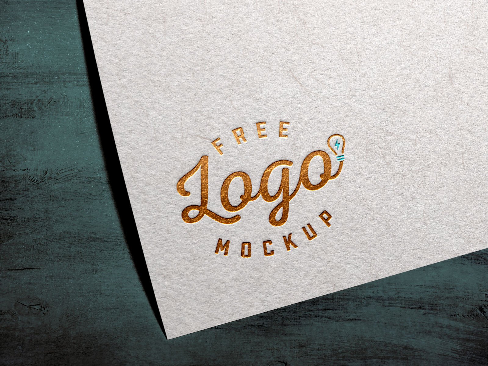 Download Free Gold / Silver Foil Textured Card Logo Mockup PSD | Designbolts