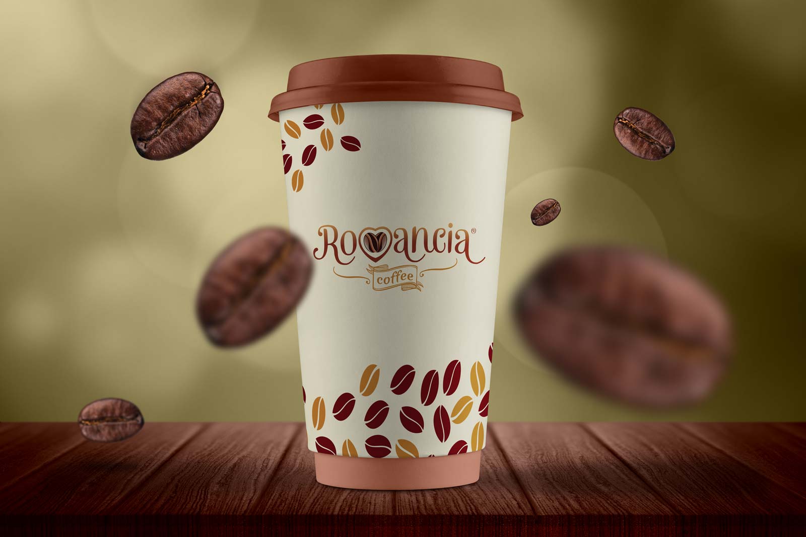 Download Free Standard Size Venti Coffee Cup Mockup PSD | Designbolts