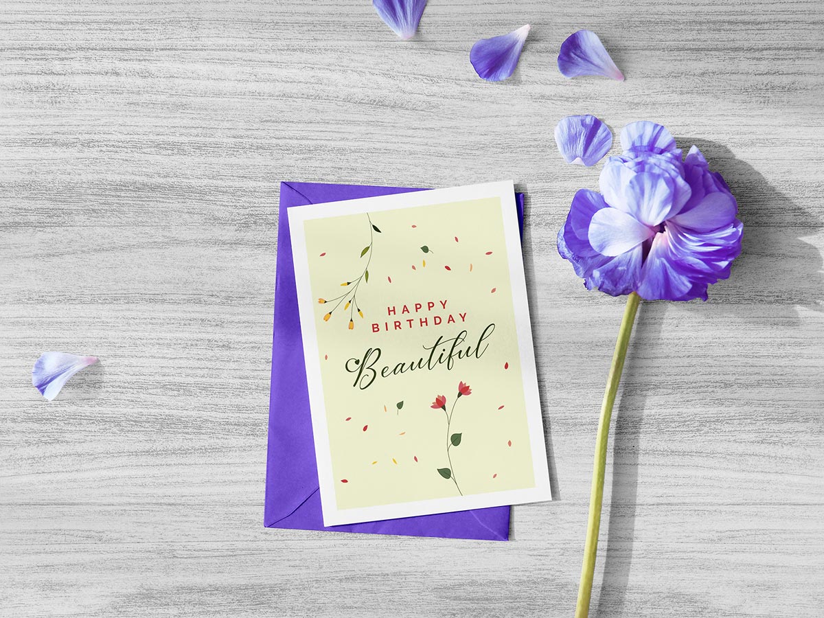 Download Free Beautiful Happy Birthday Greeting Card Design ...