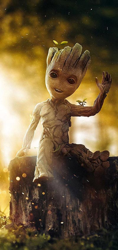 Groot-Samsung-Galaxy-Note-10-Wallpaper-2020