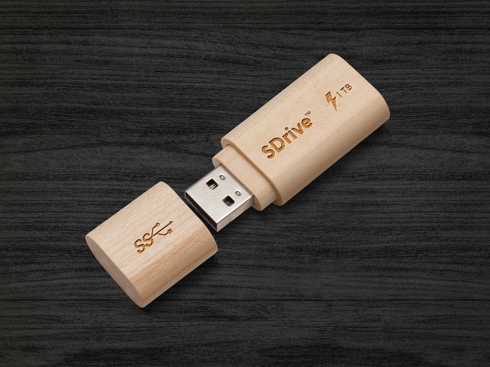 Download Free Wooden Usb Flash Drive Mockup Psd Designbolts