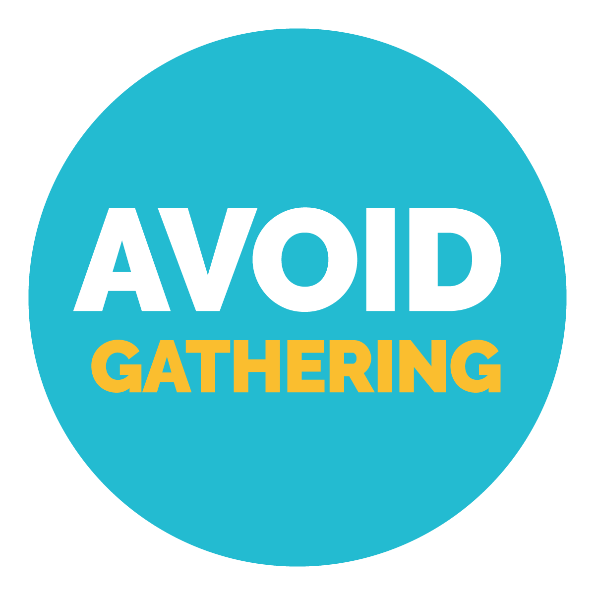 Avoid Gathering Sign, Symbol, Badge, Icon & Sticker Printable Free Vector