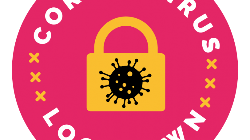 Coronavirus Lockdown Sign, Symbol, Badge, Icon & Sticker Printable Free Vector