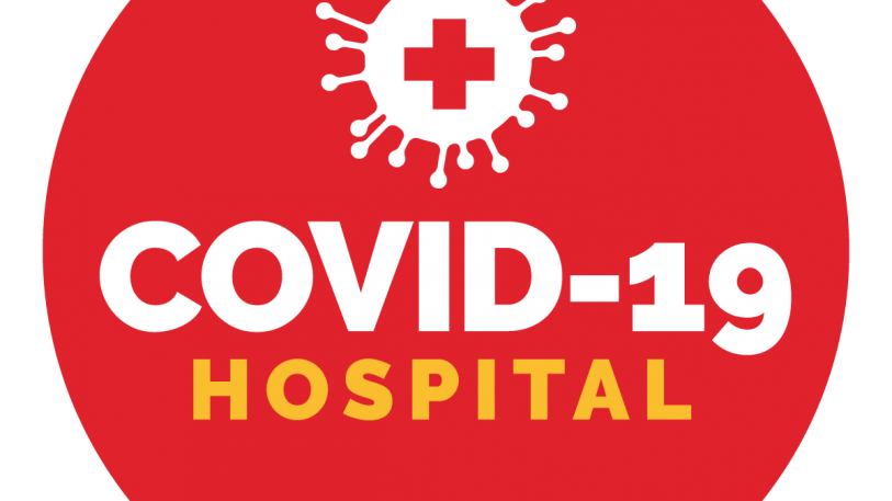 Covid-19 Hospital Sign, Symbol, Badge, Icon & Sticker Printable Free Vector