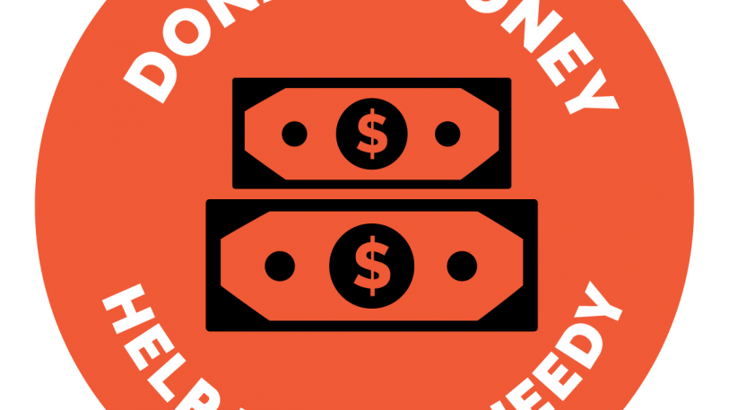 Donate Money Help Poor & Needy Sign, Symbol, Badge, Icon & Sticker Printable Free Vector