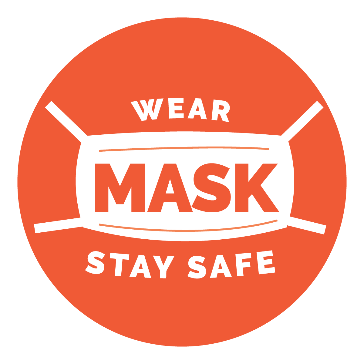 Wear Mask Stay Safe Sign, Symbol, Badge, Icon & Sticker Printable Free Vector