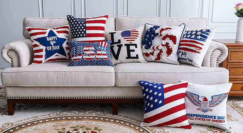 4th Of July Pillow Covers 2025