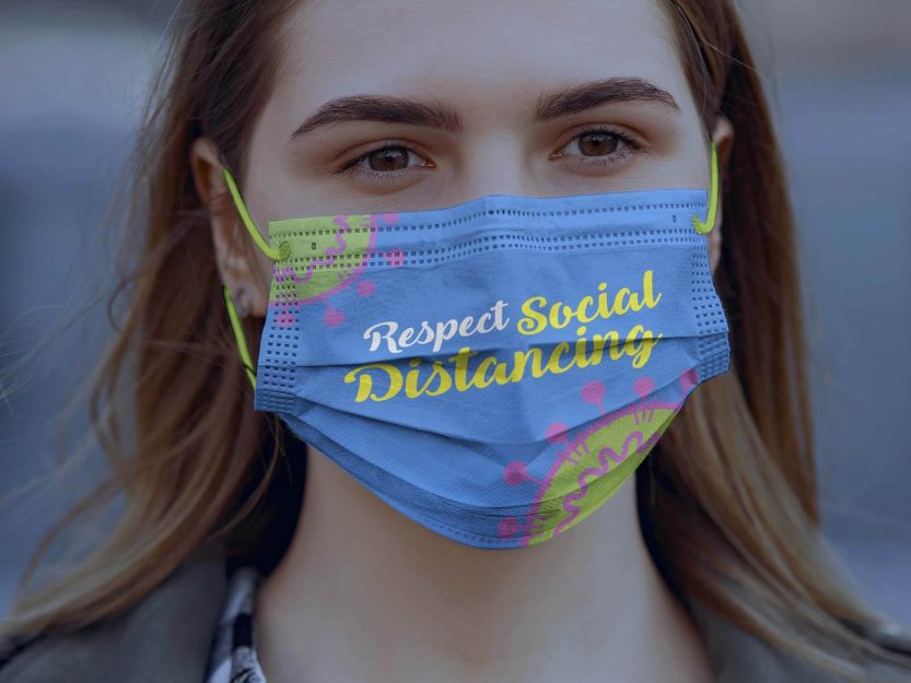 Download Free Coronavirus Surgical / Medical Face Mask Mockup PSD | Designbolts