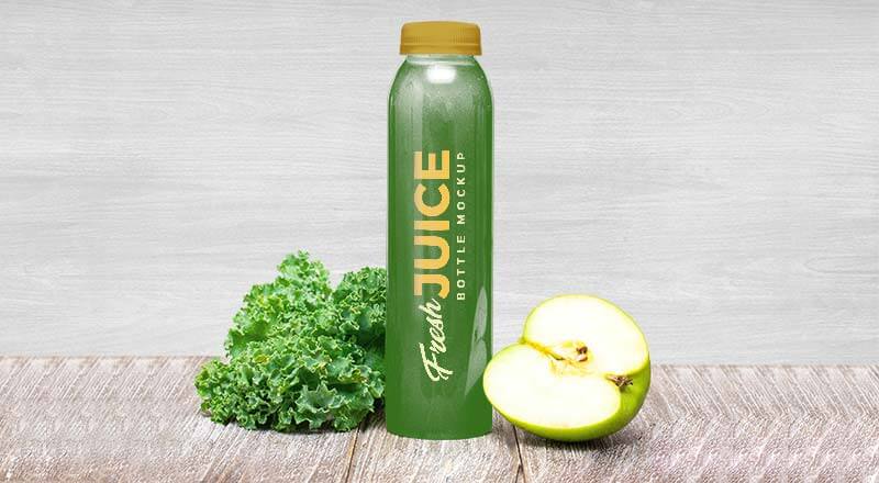 Download Free Fresh Juice Bottle Mockup Psd Designbolts