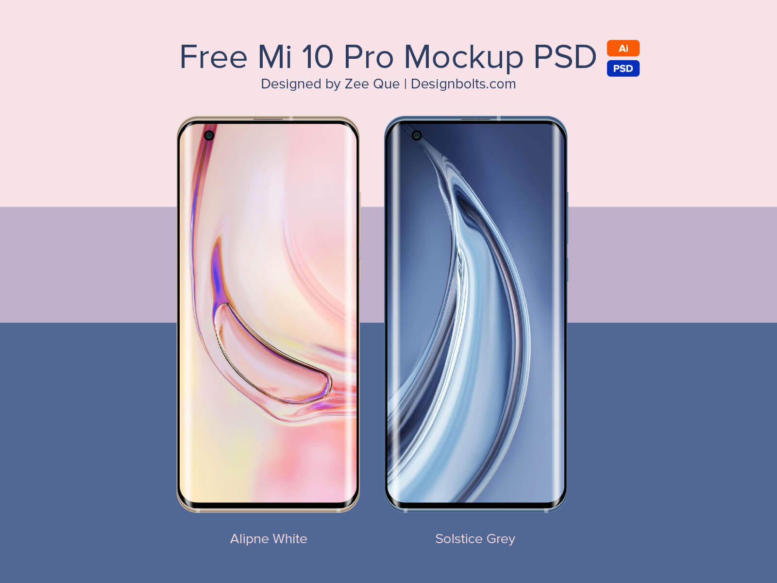 Download Free Mi 10 Pro Mockup PSD & Ai | Designbolts