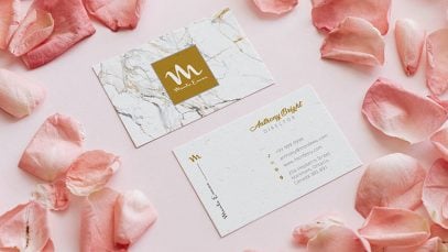 Free-Pink-Rose-Petals-Business-Card-Mockup-PSD-File