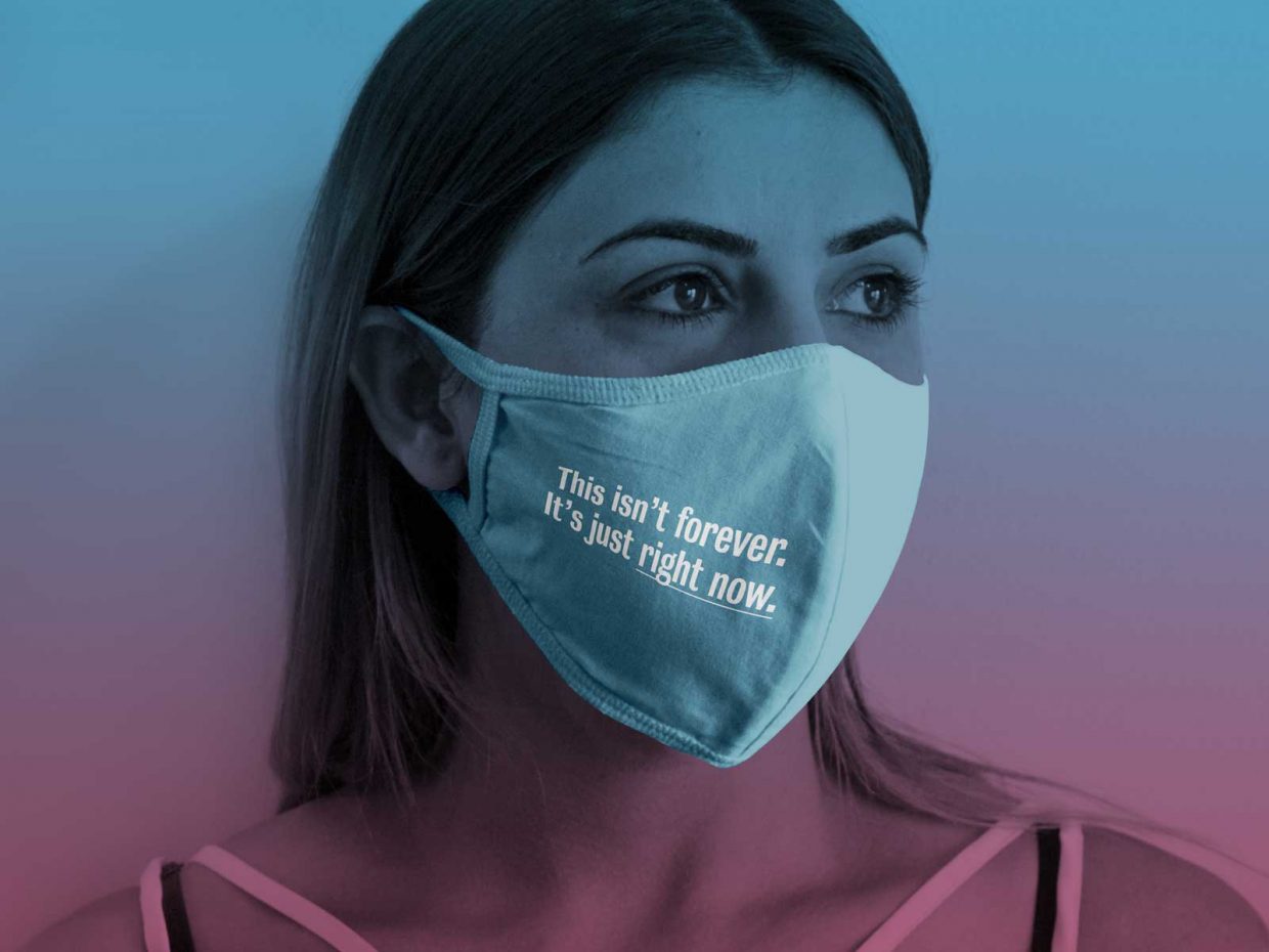 Free Protective Corona Cloth Face Mask Mockup PSD | Designbolts