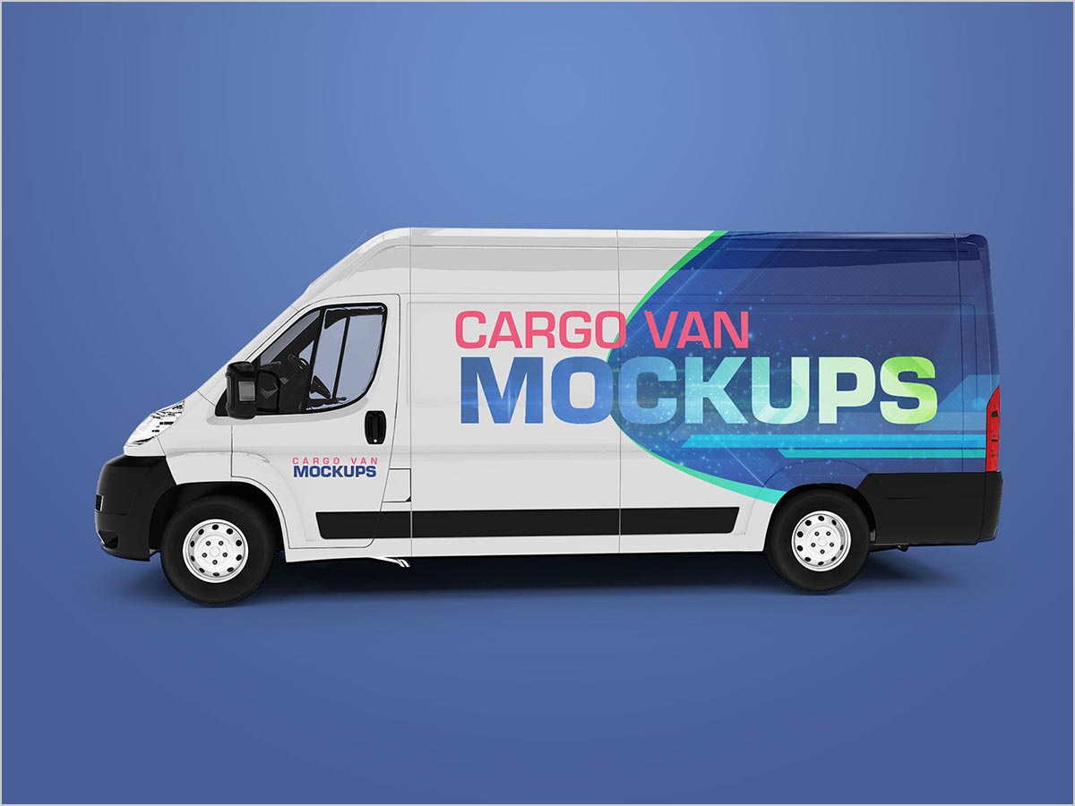 Free-Cargo-Express-Van-Vehicle-Branding-Mockup-PSD