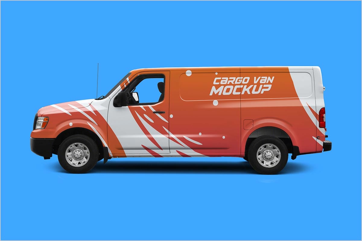 Free-Cargo-Van-Vehicle-Branding-Mockup-PSD-(All-Angles)