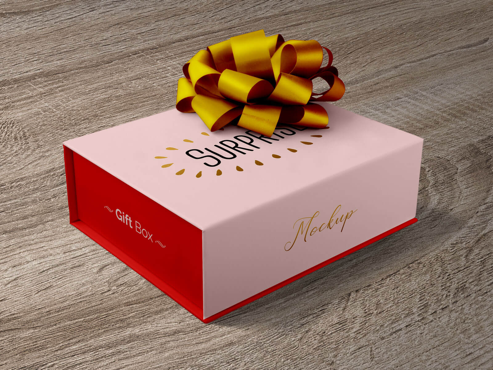 Download Free Gift Packaging Box Mockup PSD | Designbolts