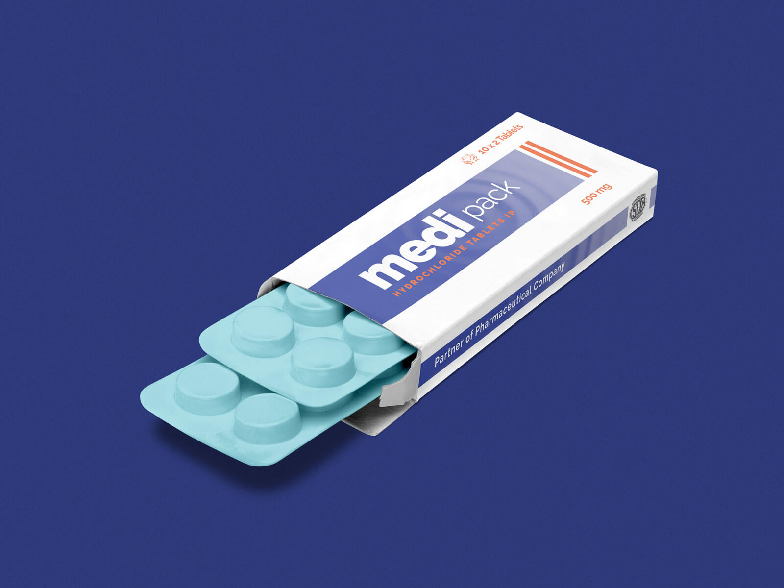 Download Free Pharmaceutical Medicine / Tablet Box Packaging Mockup ...
