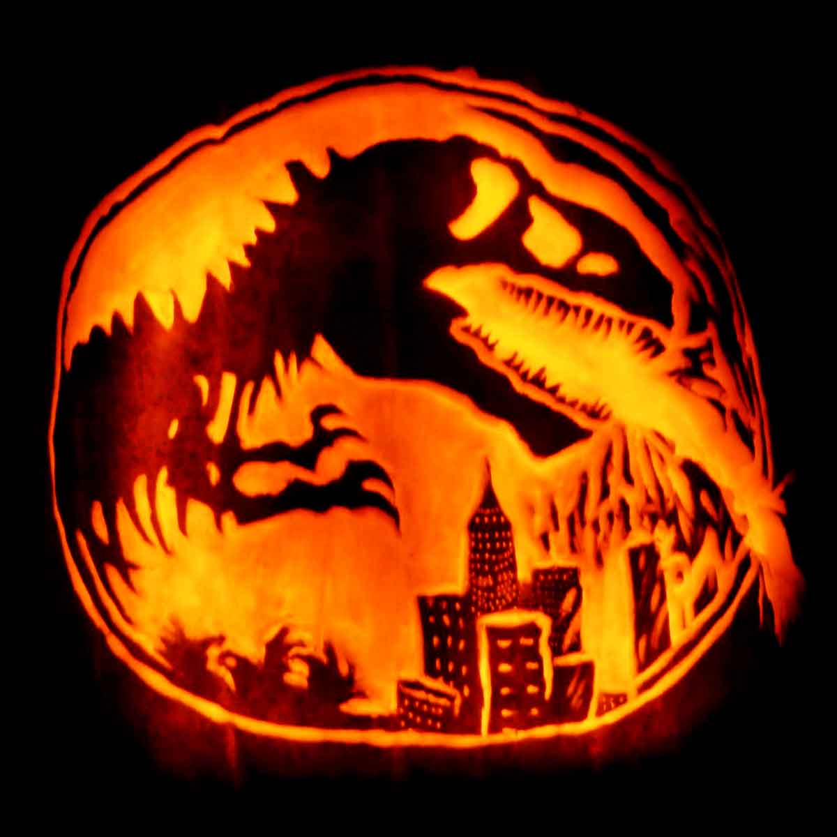 jurassic park pumpkin