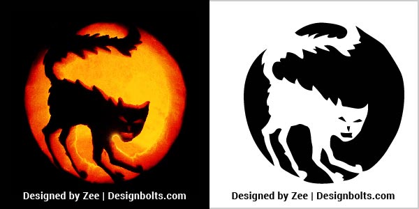 10 Free Cool, Creative & Scary Halloween Pumpkin Carving Stencils ...