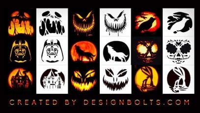 10 Challenging Pumpkin Carving Stencils, Templates & Patterns For Adults