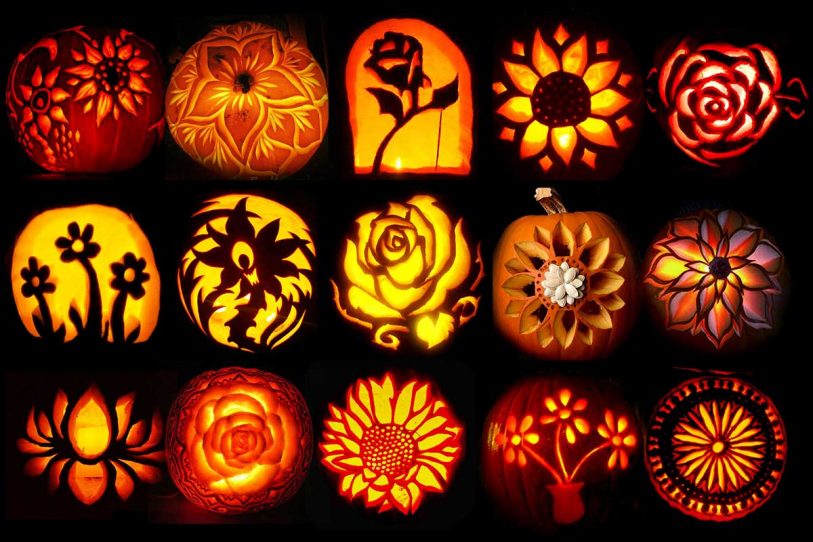25+ Beautiful Floral Pumpkin Carving Ideas 2020 Designbolts