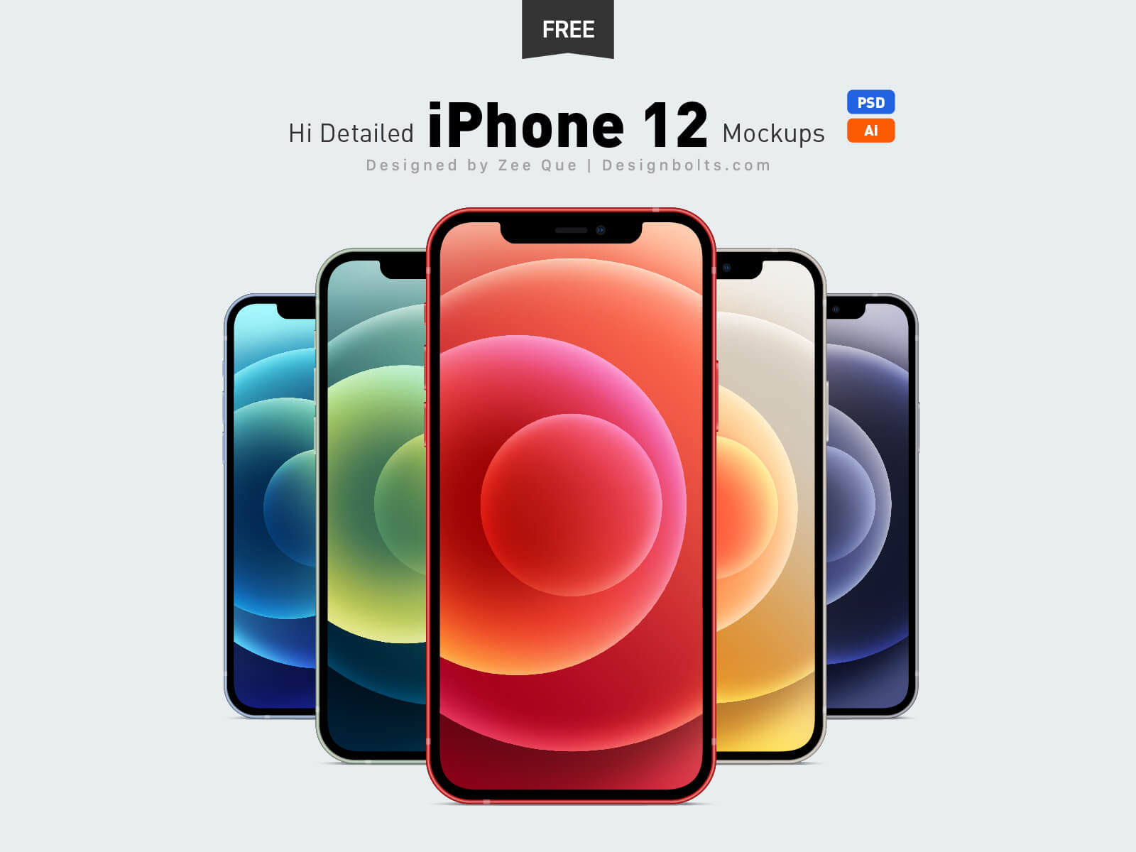 Download Free iPhone 12, iPhone 12 Pro & Max Ai & Mockup PSD Set ...