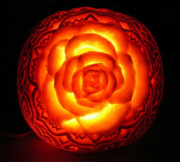 25+ Beautiful Floral Pumpkin Carving Ideas 2020 | Designbolts