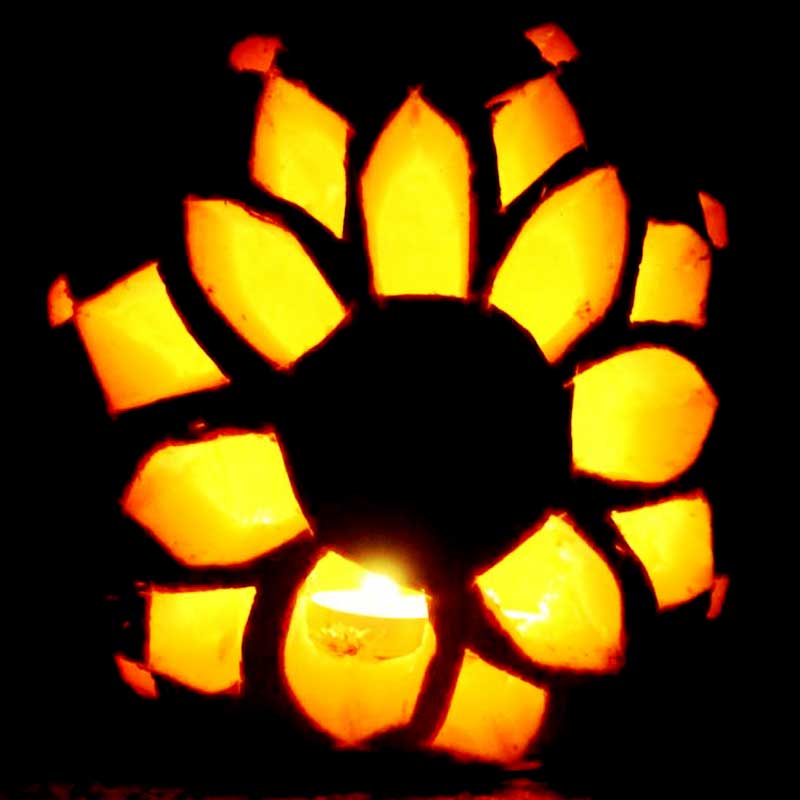 Flower Pumpkin Carving