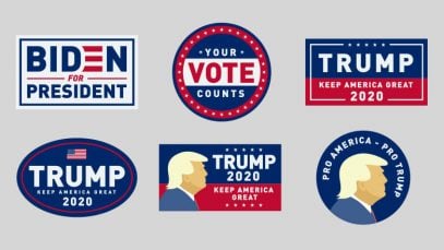Free Biden, Trump, VOTE America Sticker Designs in Ai & PNG Formats